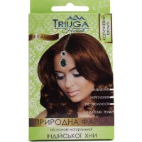 Краска для волос на основе натуральной индийской хны TRIUGA Коричневая,25 г